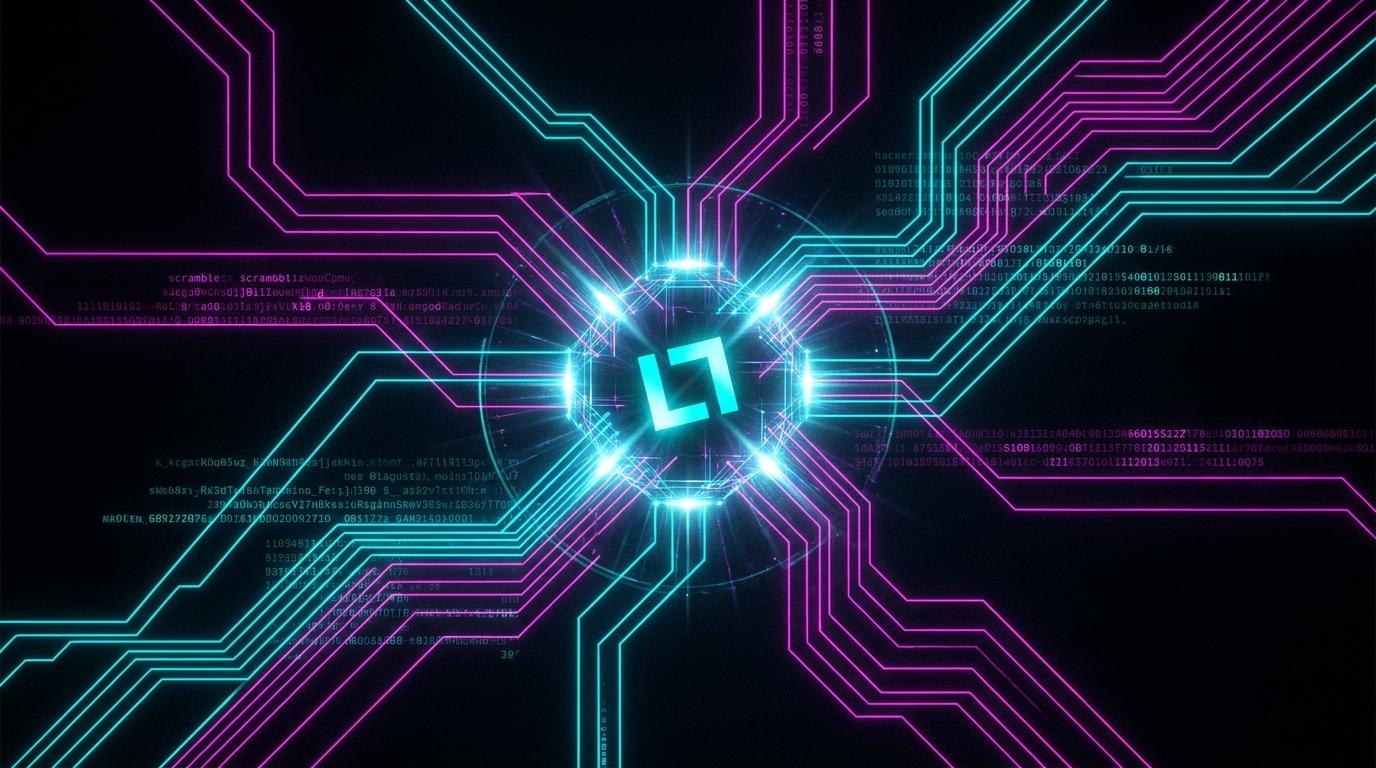 Central glowing data node representing FAQ single source of truth architecture